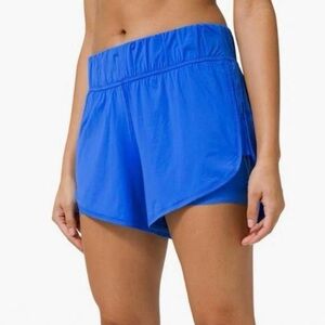 Lululemon Strides Ahead High-Rise Short 4" In Wild Bluebell size 8